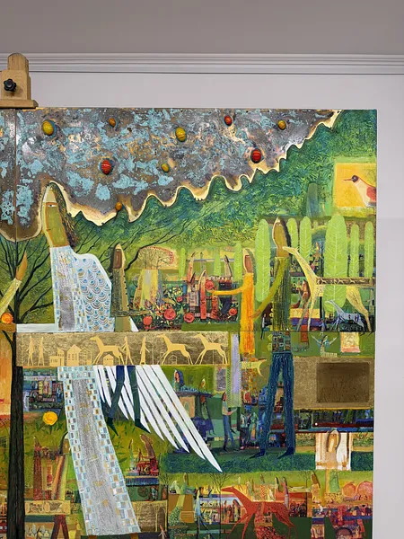 Image of Зустріч двох ангелів by Roman Opalinsky, size: 201x124cm, Painting medium, priced at $10000 Photo 3 of 9.