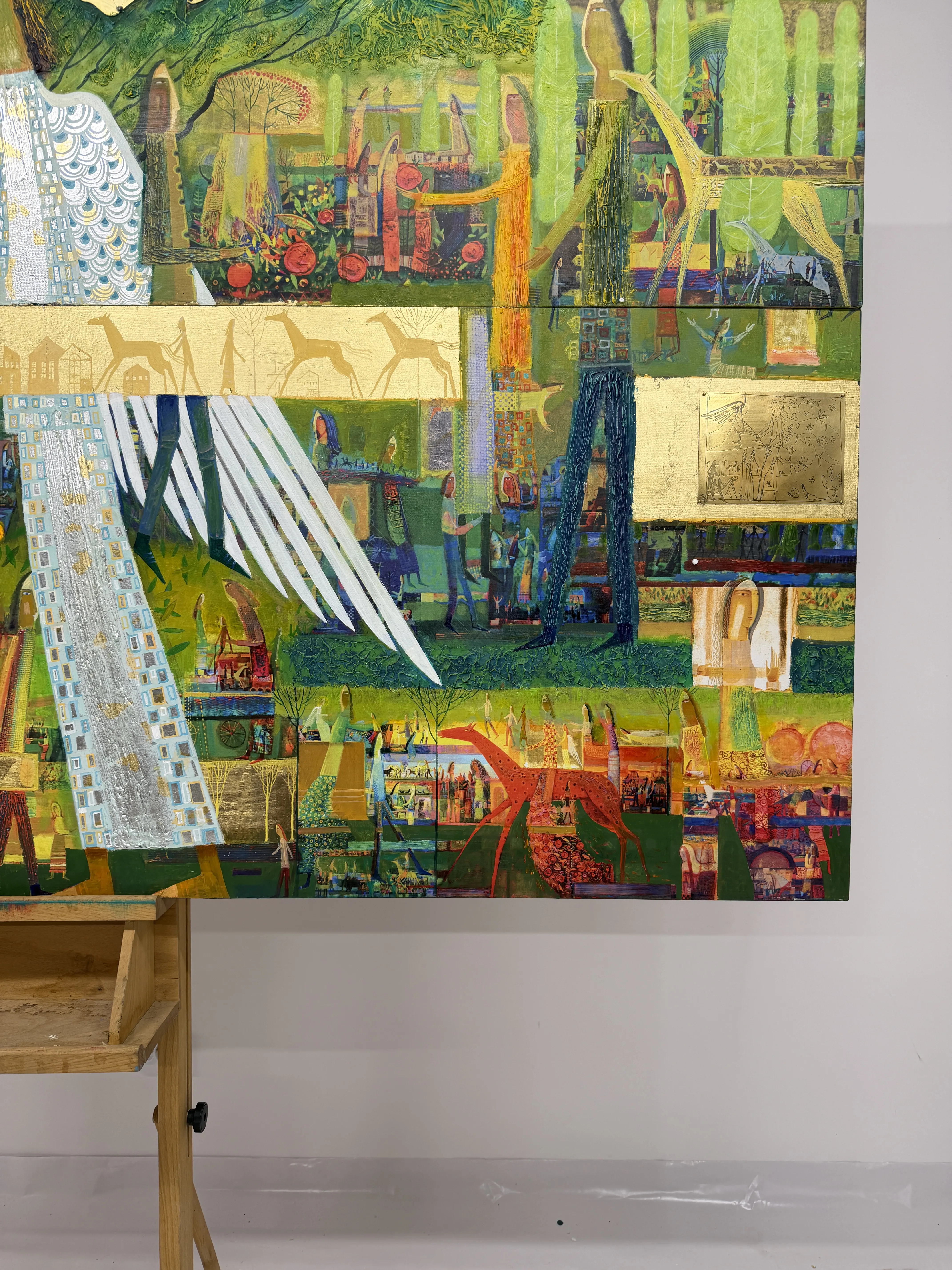 Image of Зустріч двох ангелів by Roman Opalinsky, size: 201x124cm, Painting medium, priced at $10000 Photo 4 of 9.