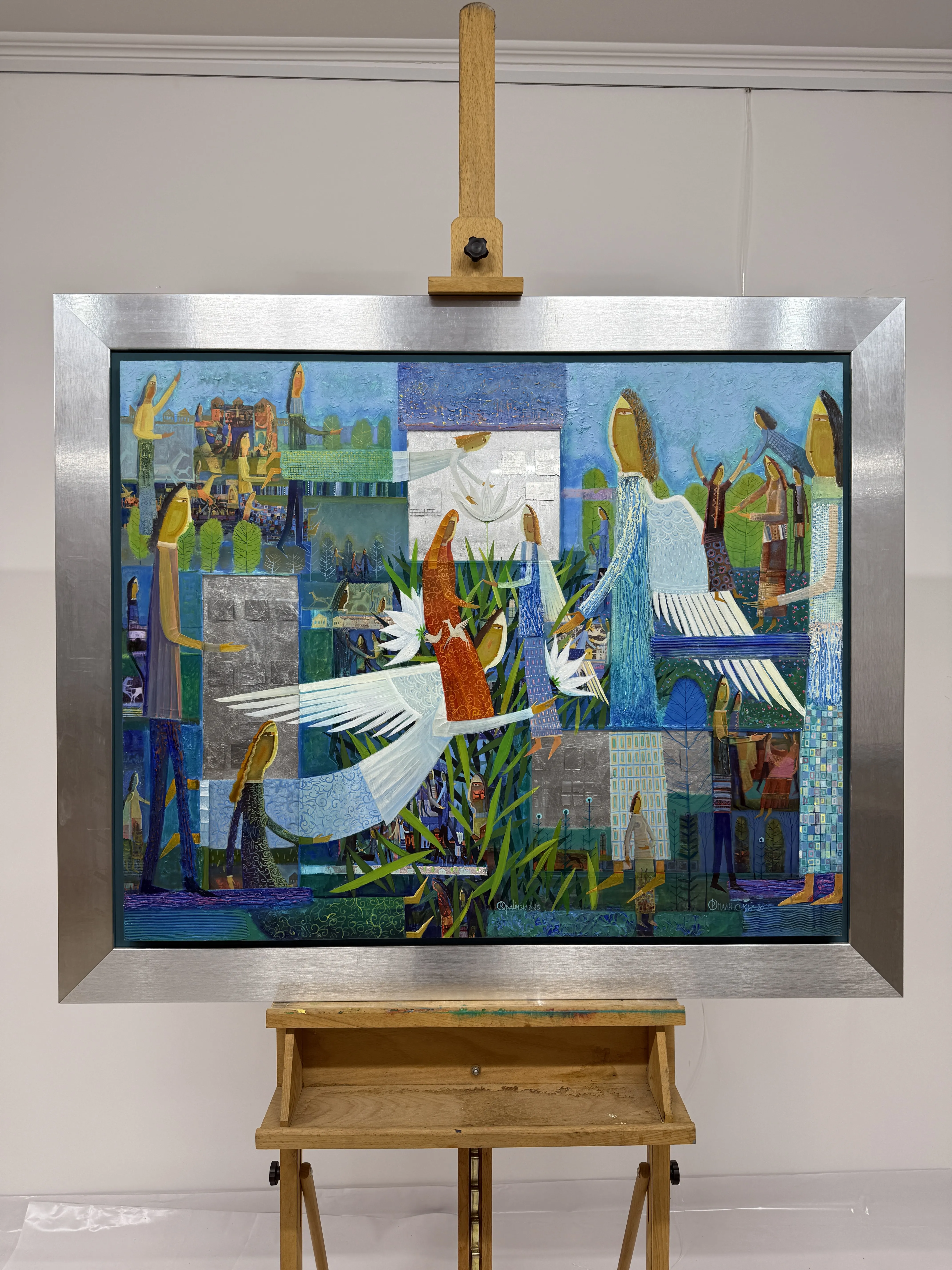 Зображення "Опікуни лілії" від Роман Опалинський, розмір: 119x99cm, матеріали: олія/дерево, медіум: Живопис, місто: Городок, ціна: $4000