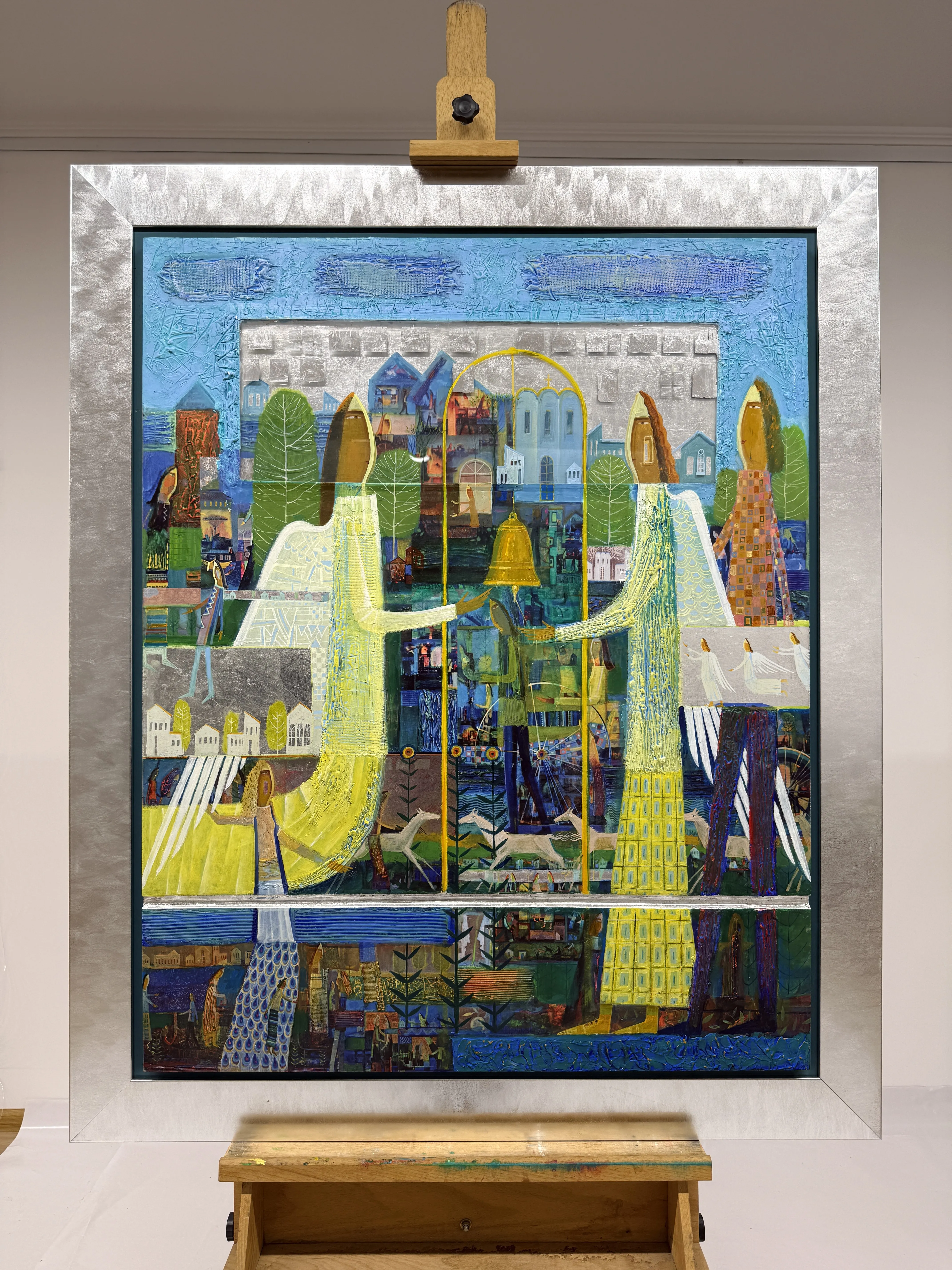Зображення "Дзвонарі" від Роман Опалинський, розмір: 119x99cm, матеріали: олія/дерево, медіум: Живопис, місто: Городок, ціна: $4000 (≈ 179 324 грн) Фото 1 з 9.
