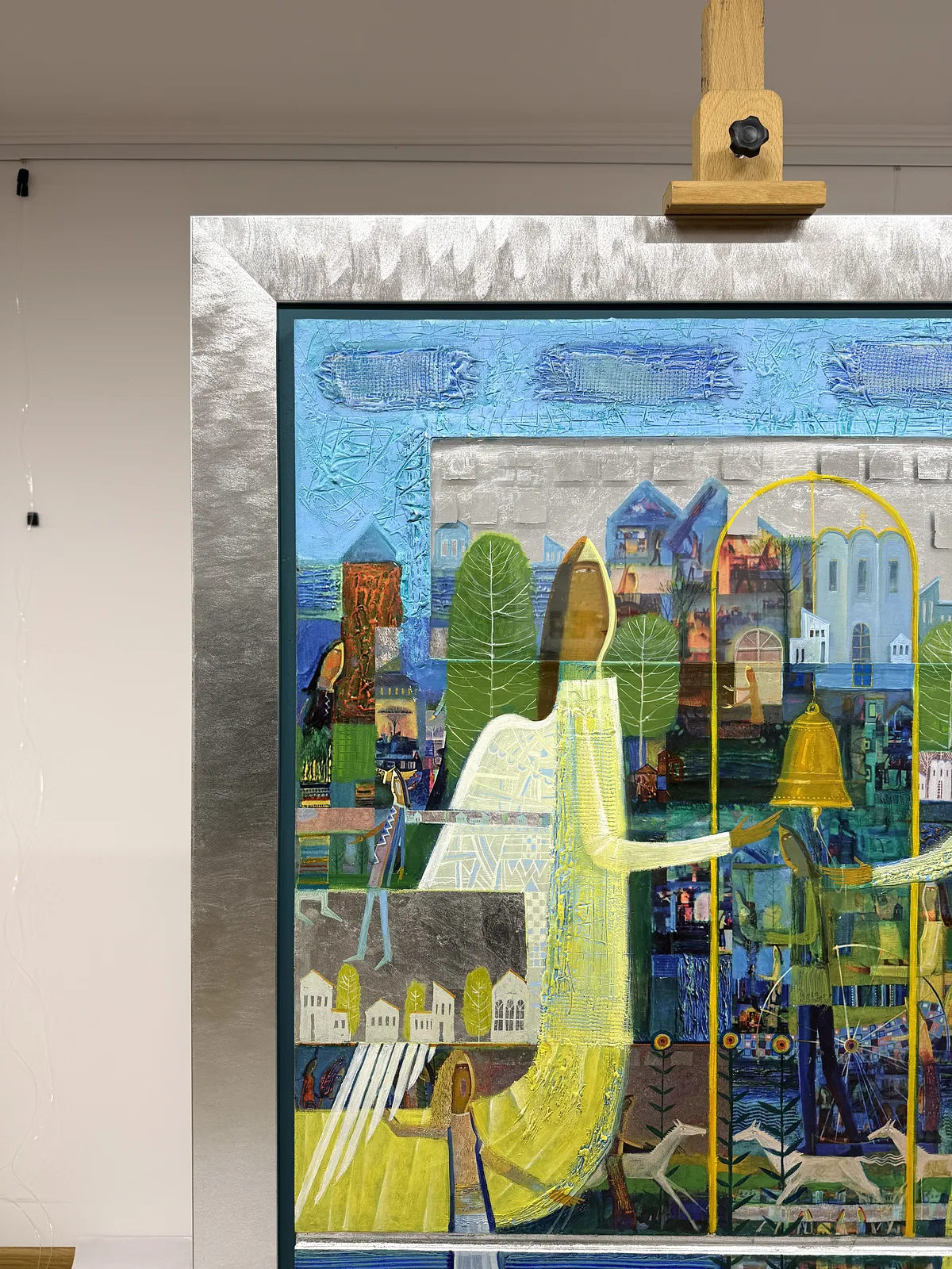 Image of Bell Ringers by Roman Opalinsky, size: 119x99cm, made of oil on wood, Painting medium, from Horodok, priced at $4000 Photo 2 of 9.