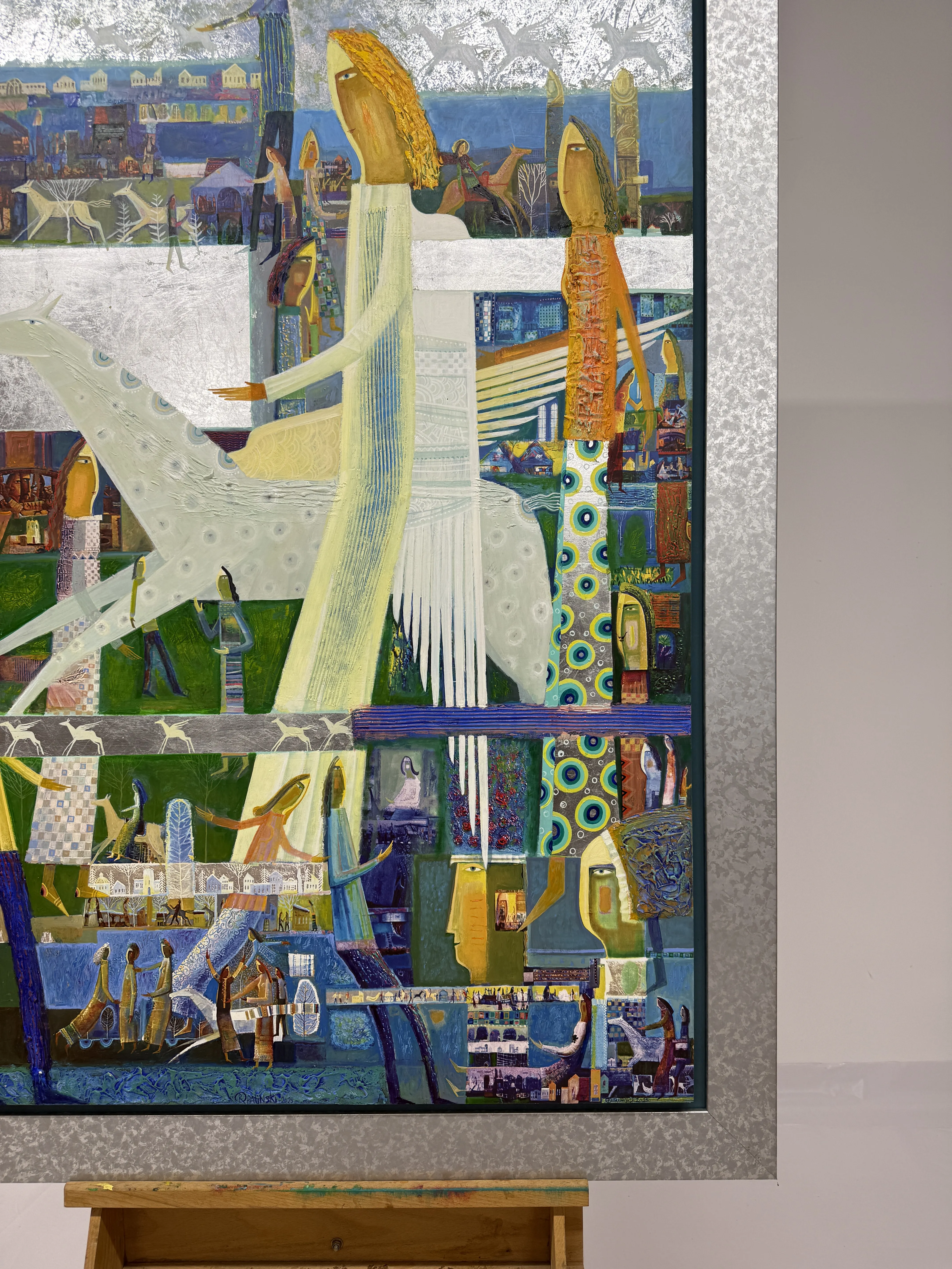 Image of В оточенні поезії by Roman Opalinsky, size: 144х101см, Painting medium, priced at $4500 Photo 5 of 6.